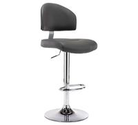 vidaXL Sgabello da Bar Grigio in Similpelle