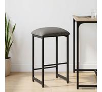 vidaXL Sgabello da bar Grigio Scuro 40 x 32 x 74 cm