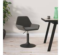 vidaXL Sgabello da Bar Grigio Scuro in Velluto