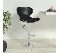 vidaXL Sgabello da Bar Nero in Similpelle