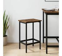 vidaXL Sgabello da bar Rovere Fumo 40 x 32 x 64 cm