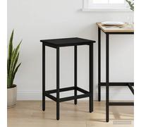 vidaXL Sgabello da bar Rovere Nero 40 x 32 x 64 cm