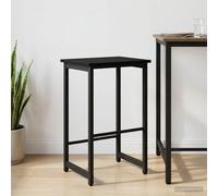 vidaXL Sgabello da bar Rovere Nero 40 x 32 x 64 cm