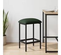 vidaXL Sgabello da bar Verde Scuro 40 x 32 x 74 cm