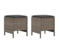 vidaXL Sgabello da giardino 2 pezzi grigio e grigio scuro 38 x 38 x 45 cm, soluzioni creative, design moderno, innovazioni tecniche, progettare insieme il futuro, strategie di crescita sostenibile