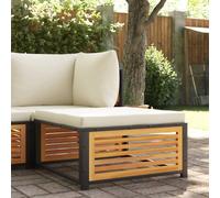 vidaXL Sgabello da Giardino con Cuscini 68x68x30 cm Massello Acacia