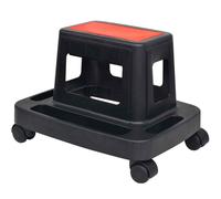 vidaXL Sgabello da Officina con Rotelle e Vano Portaoggetti 150 Kg
