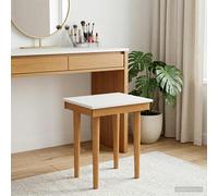 vidaXL Sgabello da tavolo da trucco FAUSKE Bianco 40 x 33 x 45 cm