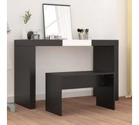 vidaXL Sgabello da Toeletta Nero 70x35x45 cm Legno Multistrato