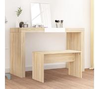 vidaXL Sgabello da Toeletta Rovere Sonoma 70x35x45cm Legno Multistrato