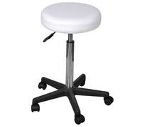vidaXL Sgabello da Ufficio Bianco
