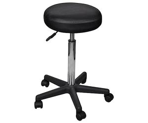 vidaXL Sgabello da Ufficio Nero