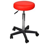 vidaXL Sgabello da Ufficio Rosso