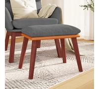 vidaXL Sgabello Grigio Chiaro 45x29,5x35cm in Tessuto e Similpelle