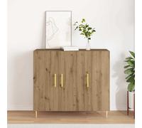 vidaXL Sideboard Artisan Oak 90x34x80 cm in Legno Ingegnerizzato