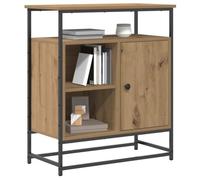 vidaXL Sideboard Artisan Quercia 69x35x80 cm Legno ingegnerizzato e Acciaio