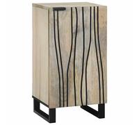 vidaXL Sideboard Bianco 40 x 33 x 75 cm legno massello di mango