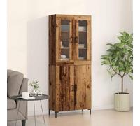 vidaXL Sideboard con Armadietto a Muro in Legno Invecchiato