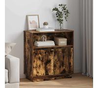vidaXL Sideboard con LED Rovere Affumicato 71x34,5x75 cm Legno Ingenerizzato