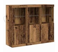 vidaXL Sideboard con luci LED in Legno Vintage, Tanto Spazio per riporre, Buffet Rustico per Sala da Pranzo e Soggiorno, Finitura recuperata 123 x 37 x 100cm, Un Mobile Moderno e stiloso per la casa
