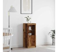 vidaXL Sideboard con luci LED Legno Antico 41x37x100 cm