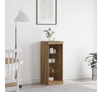 vidaXL Sideboard con Luci LED Rovere Artigianale 41x37x100 cm