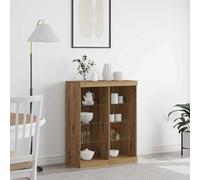 vidaXL Sideboard con luci LED Rovere Artigianale 41x37x100 cm