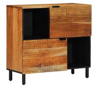 vidaXL Sideboard Marrone 80 x 33 x 75 cm Legno massello di acacia