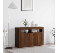 vidaXL Credenza Rovere Marrone 116 x 30 x 75 cm Legno multistrato