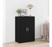 vidaXL Sideboard Rovere Nero 60x31x84 cm Legno Ingegnerizzato