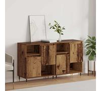 vidaXL Sideboards 2 pcs Legno vecchio 120 x 35 x 70 cm
