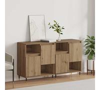 vidaXL Sideboards 2 pcs rovere artigianale 120 x 35 x 70 cm