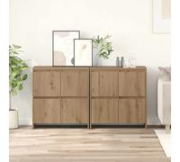 vidaXL Sideboards 2 pcs rovere artigianale 70 x 41 x 75 cm