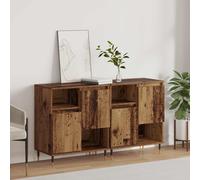 vidaXL Sideboards 2 pz Legno vecchio