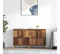 vidaXL Sideboards 2 pz Legno vecchio 60 x 35 x 70 cm