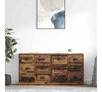 vidaXL Sideboards 2 pz Legno vecchio 70 x 35,5 x 67,5 cm