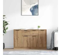 vidaXL Sideboards 2 pz Rovere artigianale 60 x 30 x 70 cm
