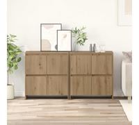 vidaXL Sideboards 2 pz rovere artigianale 70 x 41 x 75 cm