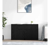 vidaXL Sideboards 2 pz Rovere Nero 60 x 30 x 70 cm