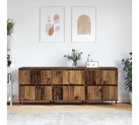 vidaXL Sideboards 3 pcs Legno vecchio 180 x 35 x 70 cm