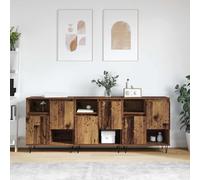 vidaXL Sideboards 3 pcs Legno vecchio 180 x 35 x 70 cm