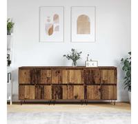 vidaXL Sideboards 3 pcs Legno vecchio 180 x 35 x 70 cm