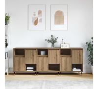 vidaXL Sideboards 3 pcs rovere artigianale 180 x 35 x 70 cm