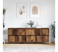 vidaXL Sideboards 3 pz Legno vecchio