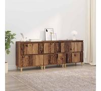 vidaXL Sideboards 3 pz Legno vecchio 60 x 35 x 70 cm