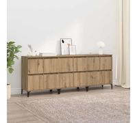 vidaXL Sideboards 3 pz Rovere artigianale 60 x 35 x 70 cm