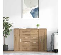 vidaXL Sideboards Corona 2 pcs Rovere artigianale 59 x 39 x 80 cm