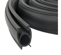 vidaXL Guarnizione per porta del garage, 41 x 33 mm, 2,5 m, in PVC