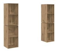 vidaXL Sistema di scaffalatura a cubo: montaggio a parete per il tuo soggiorno, studio o ufficio. Cubi rustici e scaffali rettangolari, ideali per la decorazione.