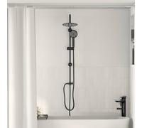 vidaXL Sistema Doccia Nero 47 x 20 x 95 cm Acciaio inossidabile